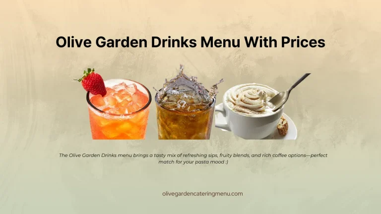 Olive Garden Drinks Menu
